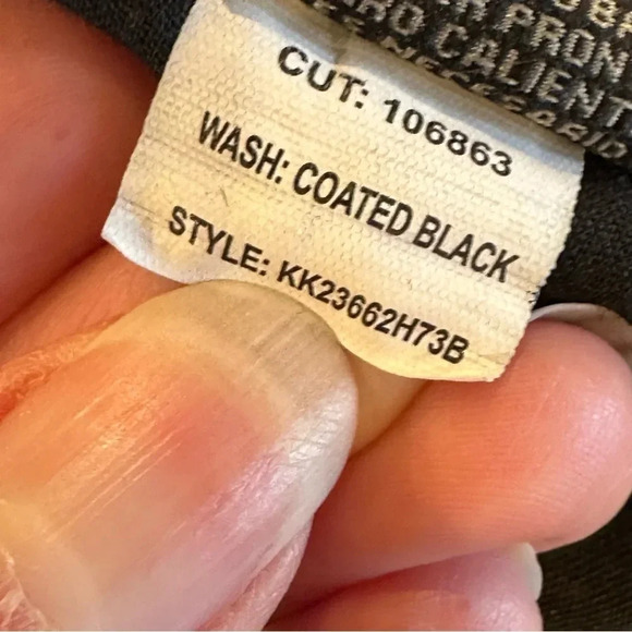 Kendall And Kylie Black Wax Coated Denim Drawstring Joggers Size Medium - Picture 8 of 10